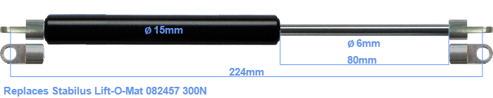 Replacement For Stabilus Lift O Mat 082457 0300n Gasspringsshop